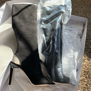 Nine West ‘Lettie’ Open Heel Open Toe Boots